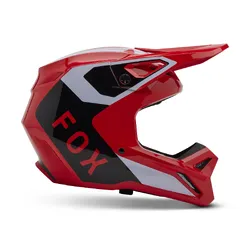 Fox V1 Lean Helmet - Fluro Red