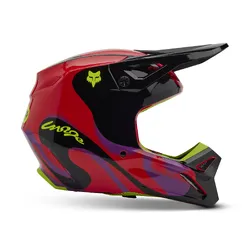 Fox V1 Emotion Helmet - Fluro Red