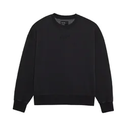 Fox Wordmark OV Fleece Crew - Black