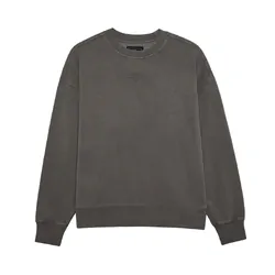 Fox Wordmark OV Fleece Crew - Pewter