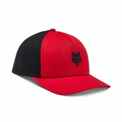 Fox Head Trucker Hat/Cap - Flame Red - OS