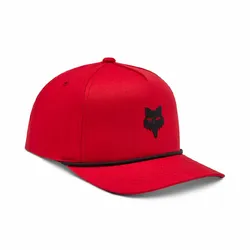 Fox Head Rope Hat/Cap - Flame Red - OS
