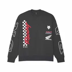 Fox Honda Oversized Fleece Crew - Dark Shadow