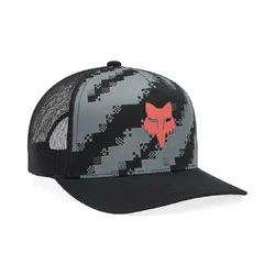 Fox Image Trucker Hat/Cap - Black