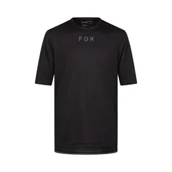 Fox Ranger Short Sleeve Jersey Wordmark - Black