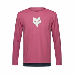 Fox Ranger Long Sleeve Jersey Head Youth - Berry