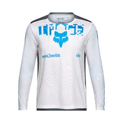 Fox Ranger Long Sleeve Jersey Digi Imag Youth - White