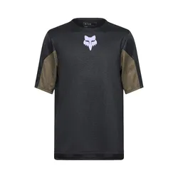 Fox Defend Short Sleeve Jersey Park Youth - Black
