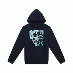 Fox Image Skull Fleece Pullover Youth - Midnight