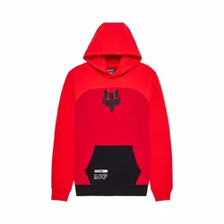 Fox Fracture Paneled FLC Pullover - Red