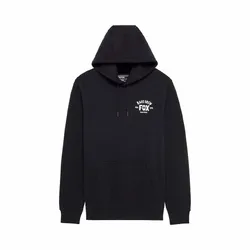 Fox Slogan Fleece Pullover - Black