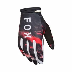 Fox 180 Kairos Glove - White/Fluro Red
