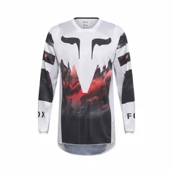 Fox 180 Kairos Jersey - White/Fluro Red