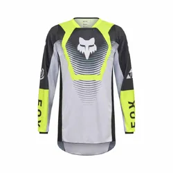 Fox 180 Collect Jersey - Grey/Yellow