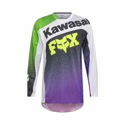 Fox 180 Kawasaki Jersey - Purple/White