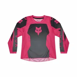 Fox Girls 180 Shield Jersey Youth - Black/Pink