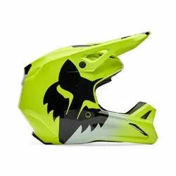 Fox V1 Shield Helmet Youth - Fluro Yellow