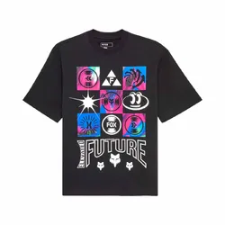 Fox Image Cosmo MW Oversized Short Sleeve Womens - Black