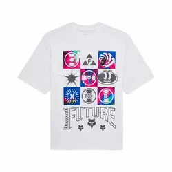 Fox Image Cosmo MW Oversized Short Sleeve Womens - White