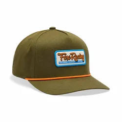 Fox Equipped Snapback Hat/Cap - Olive/Green