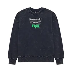 Fox Kawi Oversized HW FLC Crew - Midnight