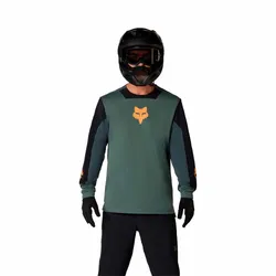 Fox Defend Long Sleeve Jersey Creation - Sage