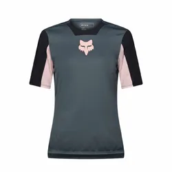 Fox Defend Short Sleeve Jersey Creation Womens - Deep Cobalt