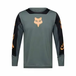 Fox Defend Long Sleeve Jersey Creation Youth - Sage