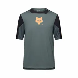 Fox Defend Short Sleeve Jersey Creation Youth - Sage