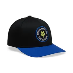 Fox Badge Snapback Hat/Cap Youth - Black - OS