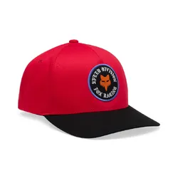Fox Badge Snapback Hat/Cap Youth - Red - OS