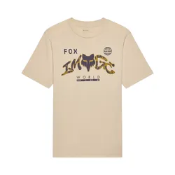 Fox Image Print T-Shirt - Tan