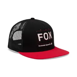Fox Image Feel Snapback Hat/Cap Trucker - Black - OS