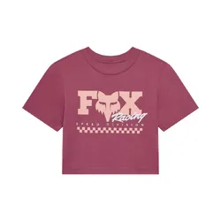 Fox Checker Baby T-Shirt Womens - Berry