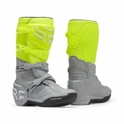 Fox Youth Comp Boot - Yellow/Green