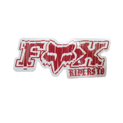 Fox Chucky Sticker - Red