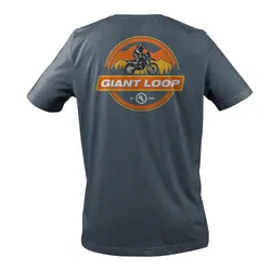 Giant Loop Short Sleeve T-Shirt - Retro - Dark Grey