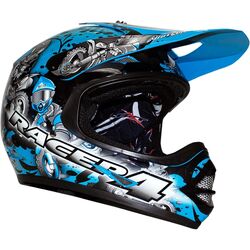 RXT Racer 4 MX Helmet Youth - Blue - Large