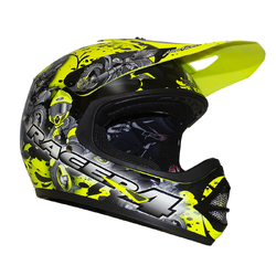 RXT Racer 4 MX Helmet Youth - Fluoro Yellow 