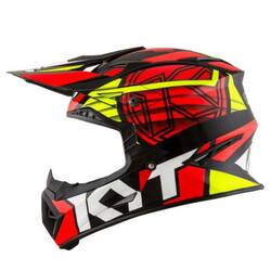 KYT Jumpshot #1 MX Helmet - Black/Red