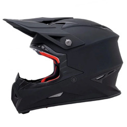 KYT Jumpshot Solid MX Helmet - Black