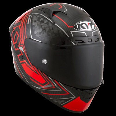 KYT Nx Race Carbon Prisma - Red/Black