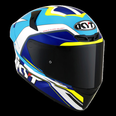 KYT Tt-Course Grand Prix - White/Blue