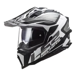 LS2 MX701 Explorer Adventure Helmet Alter - Matte Black/White