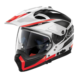 Nolan N70-2 x Adventure Earthquake - White/Black/red