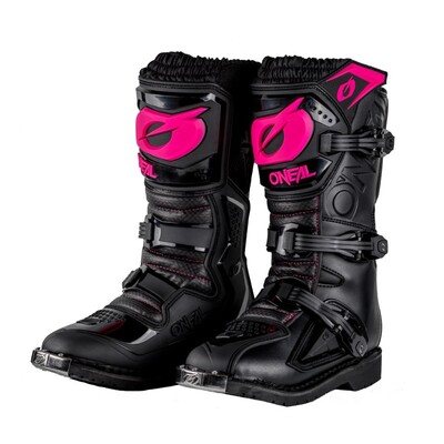 Oneal Rider Pro Womens MX Boots - Black/Pink