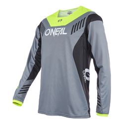 Oneal Youth FR Element MTB Jersey - Grey/neon Yellow