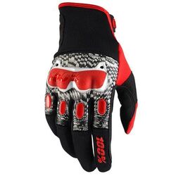 100% Derestricted Dual Sport MTB/MX Glove - Black/White/Red