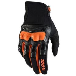 100% Derestricted Dual Sport MTB/MX Glove - Black/Orange