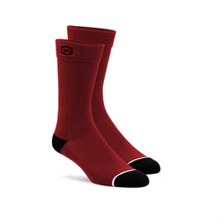 100% Solid Casual Socks - Red